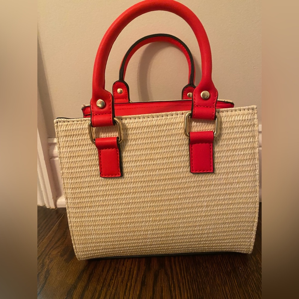 Red and Beige Atrie Purse